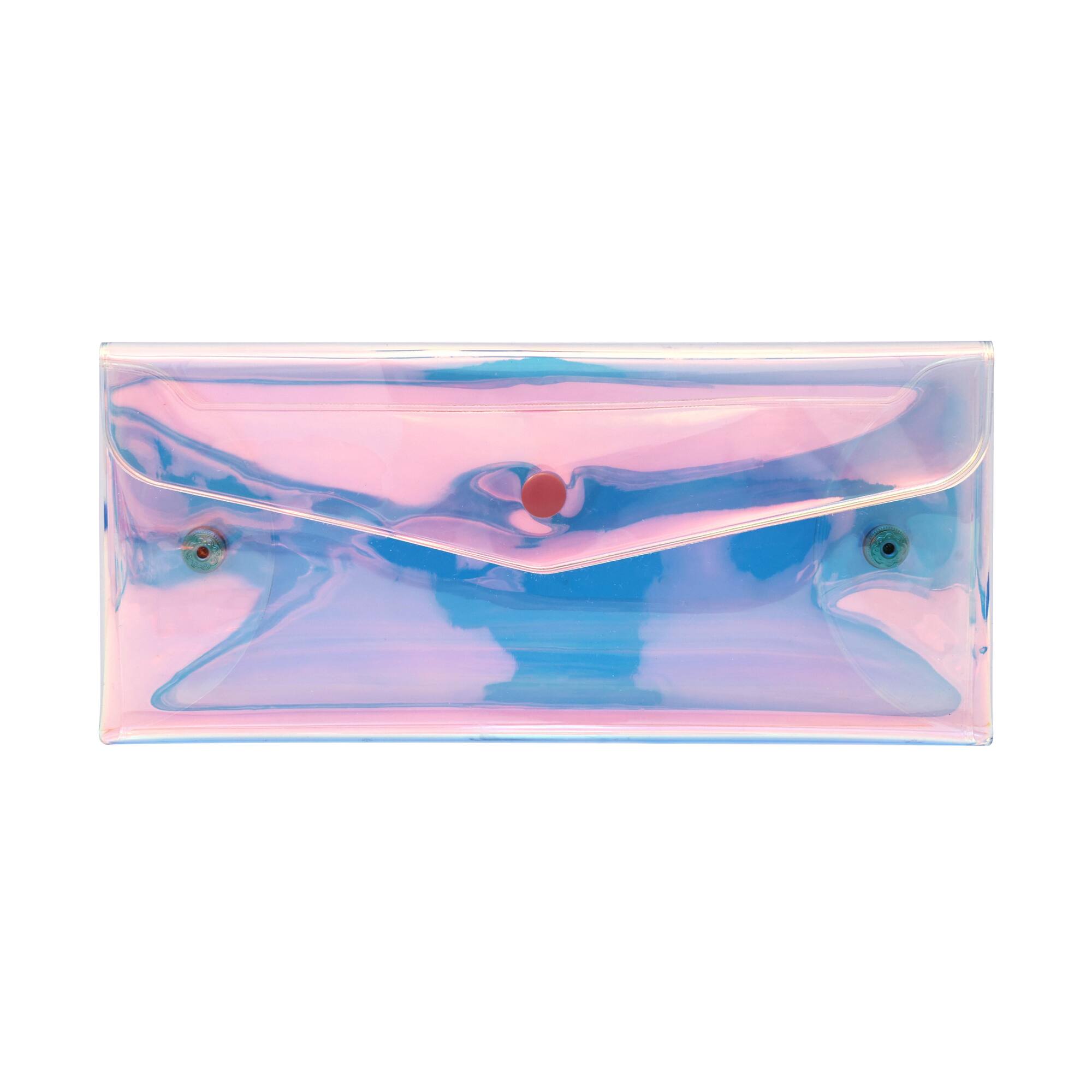 8" Clear Iridescent Pouch by Fab Finds